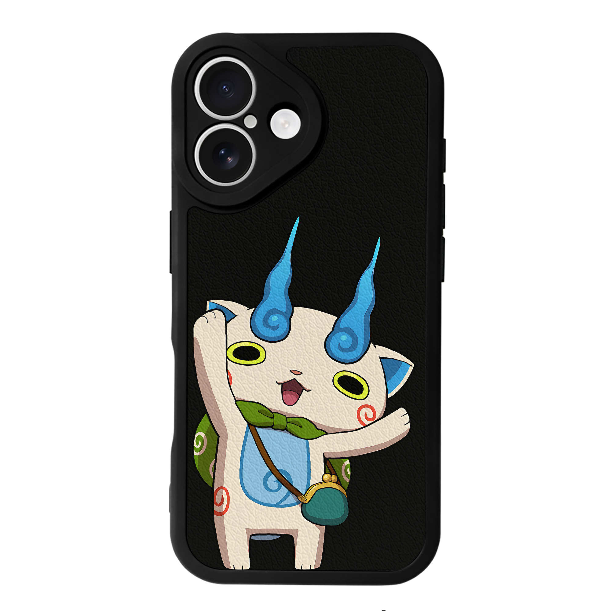 （画像用） 妖怪ウォッチ Yo-kai Watch 【iPhone 16シリーズ対応】シリコンスマホケース（レザー調） 材質：シリコン